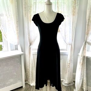 GAP Black Sheath Dress with Flutter Cap Sleeves